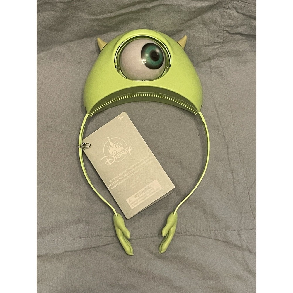 NEW Walt Disney Parks Pixar Monsters Inc Light Up Ears Headband - Mike‎